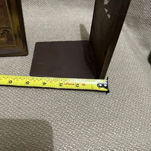 Vintage Bronze Front The Whaleman Statue Heavy Bookend Set Decor - Picture 12 of 12